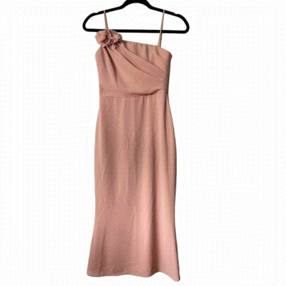 Adeirlina, Women's Blossom Season Draped Dress - Dusty Pink. Size: XS.